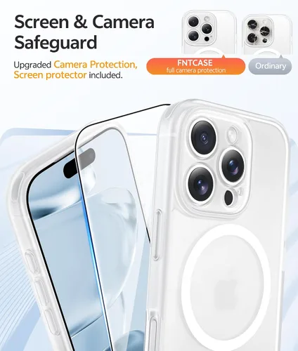 Vista 89 de FNTCASE Funda para Motorola Moto G-Stylus-5G-2025: Funda magnética translúcida mate a prueba de golpes para Moto G Stylus 2026, funda protectora