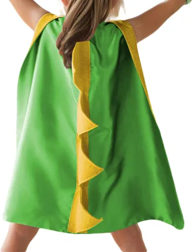 Vista 3 de Disfraz unisex de Halloween para niños capa infantil con kit de muñeca capa de dinosaurio protector de muñeca Cosplay para niños y niñas