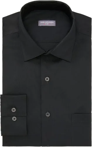 Vista 4 de Van Heusen Camisa de vestir para hombre, ajuste regular, cuello flexible, elástica, sin arrugas