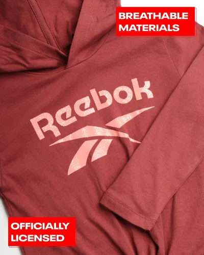 Vista 3 de Reebok Conjunto de leggings para niña, camiseta de manga larga de 3 piezas, camiseta y leggings, conjunto activo para niños pequeñosniñas, 2T-6X