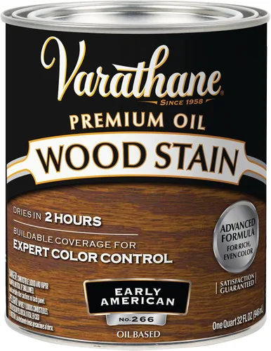 Vista 10 de 1 cuarto de galón Rust-Oleum Brands 211728H Gunstock Varathane - Tinte para madera interior a base de aceite (paquete de 2)