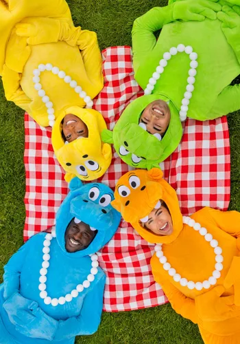 Vista 3 de Disfraz de Hipopótamo Amarillo de Hungry Hungry Hippos para Adultos Multicolor