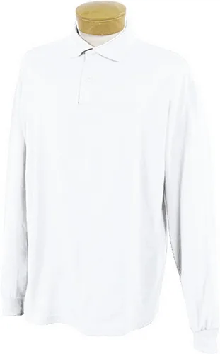 Vista 2 de Jerzees Men's Long Sleeve Polo Shirts, SpotShield Stain Resistant, Sizes S-2X