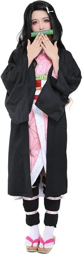 Vista 5 de miccostumes Kimono para mujer y niña disfraz de cosplay con bambú