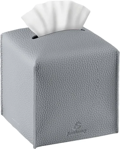 Vista 31 de Funda para Caja de Pañuelos, Jeethemy Porta Caja de Pañuelos Cuadrada de Cuero PU, Moderno Estuche de Pañuelos Organizador Dispensador de Papel