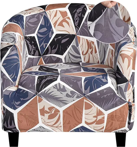 Vista 18 de Funda elástica para silla de club, funda para silla de bañera, funda para sillón, funda de sofá, protector de muebles para sala de estar (color #10)