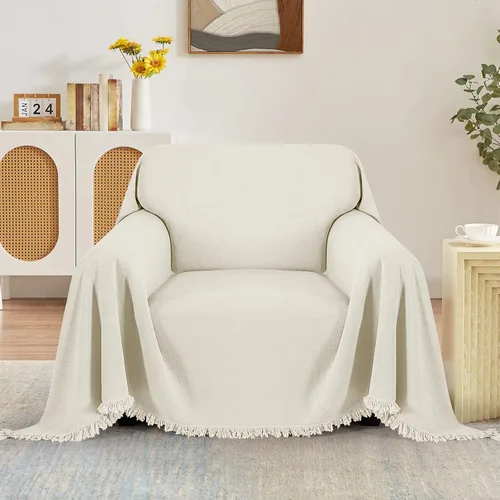 Vista 2 de TAOCOCO Funda para Sillón y Sofá Gruesa y Duradera, Manta para Sofá de Reclinar, Funda Lavable para Silla y Sofá, Amigable para Mascotas, Protector