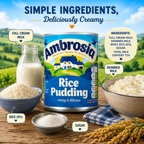 Vista 5 de Ambrosia Pudín de Arroz Cremado 14.11 oz (Pack de 12)