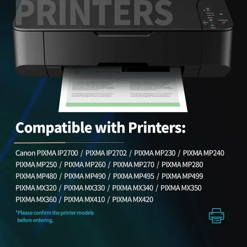 Vista 2 de JINTUM Cartuchos de tinta 210XL y 211XL remanufacturados para Canon 210XL 211XL Paquete combinado compatible con Canon PIXMA MX410 MX350 MX340 MP495