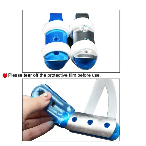 Vista 4 de 5 piezas de dedo gatillo, férulas para dedos de mazo, soporte para dedos, soporte de protección para dedos para artritis, dolor