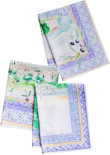 Vista 85 de Maison d' Hermine - Juego de 2 paños de cocina, multiusos, 100% de algodón, suave y absorbente, trapo de cocina, toalla de bar, Birdies On Wire 001