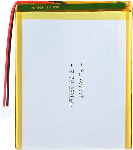 Vista 34 de 3.7V 2800mAh 123464 Lipo batería recargable de iones de polímero de litio con conector JST