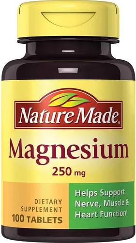 Vista 12 de Nature Made Magnesio 250 mg, suplementos de magnesio para hombres y mujeres, apoyo para la salud muscular, cardíaca, ósea y nerviosa, 90 cápsulas