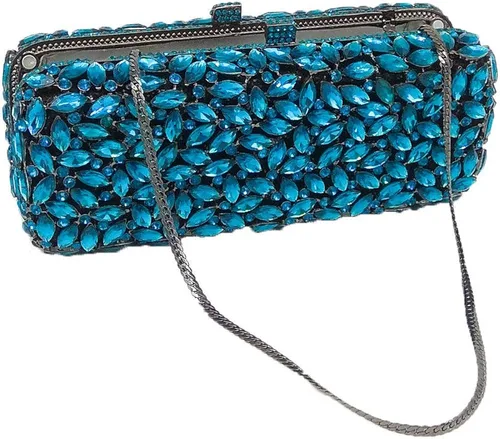 Vista 5 de Bolso de mano de cristal brillante para mujer bolso Minaudiere