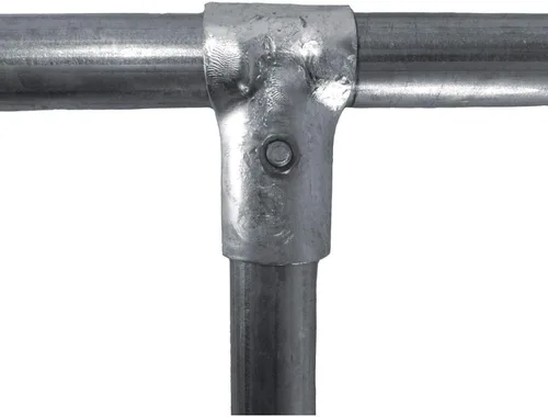 Vista 3 de ABRAZADERA FINAL/ABRAZADERA DE Panel T: Abrazadera de valla de enlace de cadena de 1-3/8" (para t-ing en una tubería (1-3/8" x 1-3/8"). 1 ABRAZADERA