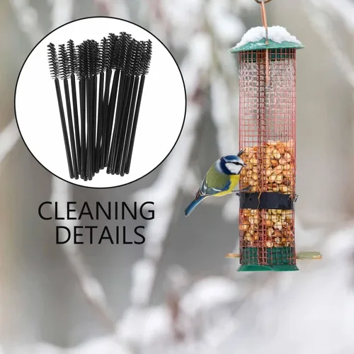 Vista 2 de Yardwe Cepillo de limpieza para alimentador de colibríes, paquete de 20 unidades, cerdas de nailon finas, alcanzan pequeñas ranuras