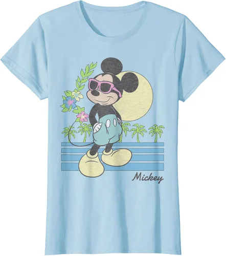 Vista 25 de Disney Mickey and Friends Mickey Retro Beach Camiseta S Gris Oscuro