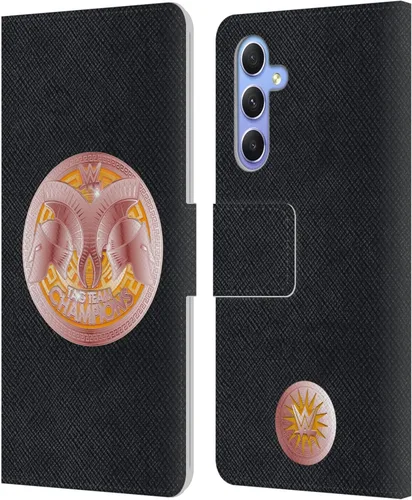 Vista 287 de Head Case Designs Officially Licensed WWE Cruiserweight Champion Title Belts Leather Wallet Case Compatible with Samsung Galaxy A07 4G Campeón