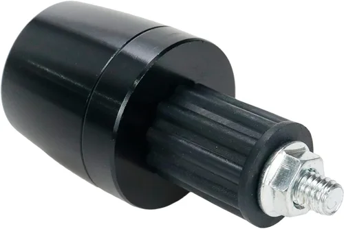 Vista 6 de Modengzhe 2 unids motocicleta cónico aluminio manillar extremo tapa 0.709 in Insertar diámetro barra extremo enchufe (negro)