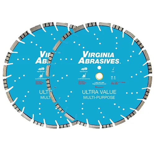 Vista 9 de Virginia Abrasives 425-08408 - Hoja de diamante de hormigón de uso general UV de 9 pulgadas - Cortador húmedo y seco para hormigón/asfalto