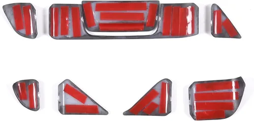 Vista 8 de Decoración de ventilación de CA para salpicadero, aire acondicionado, salida de aire, cubierta de ventilación compatible con Chevrolet Corvette C8