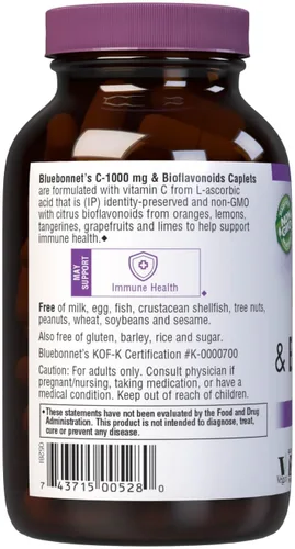 Vista 8 de BlueBonnet Vitamina C 1000 mg más cápsulas de bioflavonoides, 90