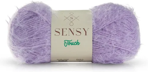 Vista 14 de Sensy Touch - Ovillo de lana, 3.5 onzas, 268 yardas, calibre 3 claro (blanco)
