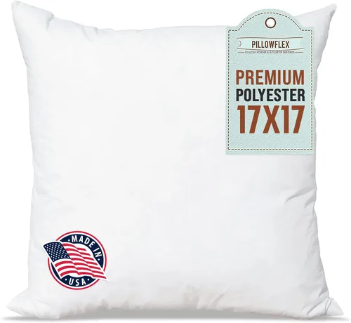 Vista 11 de Pillowflex almohada con inserto de goma espuma, relleno de poliéster, lavable a máquina Square Throw Form, Plush Loft, Cozy Comfort, Supportive