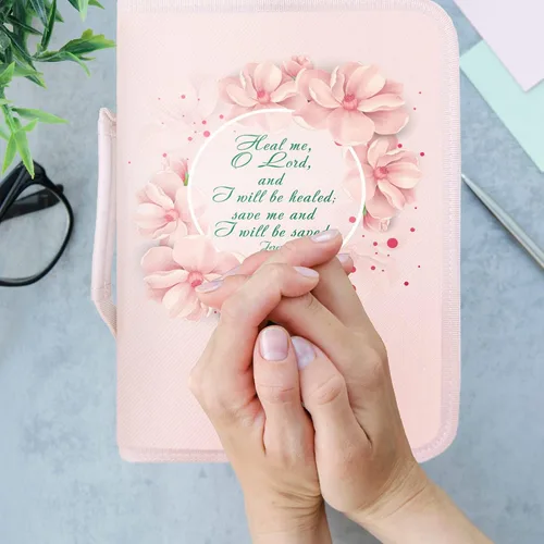 Vista 63 de DEHITE Funda para la Biblia para mujer, bolsas de transporte de la Biblia, tamaños medianos y grandes, ranuras para bolígrafos, tela de primera