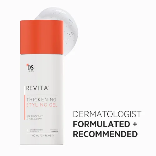 Vista 6 de DS Labs - Gel de peinado Revita para todo tipo de cabello, para hombres y mujeres, agarre medio, acabado voluminizador y de aspecto más grueso, a