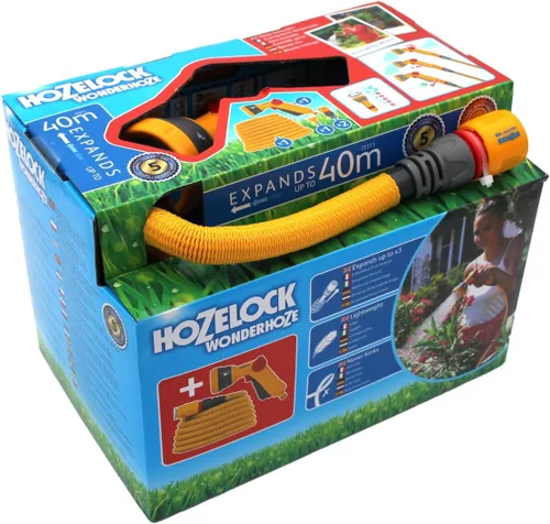 Vista 8 de HOZELOCK - Manguera extensible Superhoze de 24.6 ft: Manguera flexible, se estira hasta 3 veces la longitud original Con 2 accesorios Aquastop