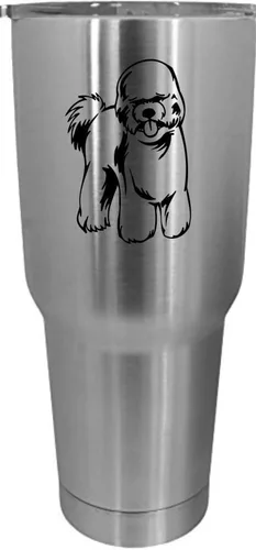 Vista 369 de Cairn Terrier - Vaso grabado con temática de perro, 30 onzas