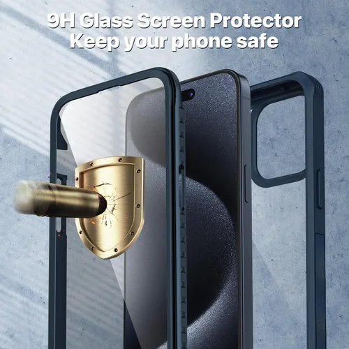 Vista 175 de CENHUFO Funda de privacidad para iPhone 11 Pro, funda de cuerpo completo con protector de pantalla de privacidad de vidrio templado 9H integrado