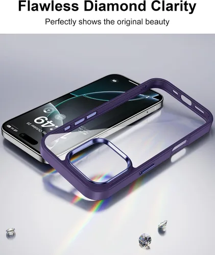 Vista 470 de HOOMIL Funda para iPhone 7 Plus/iPhone 8 Plus de 5.5 Pulgadas, sin amarillamiento, protección contra caídas, cubierta trasera dura transparente