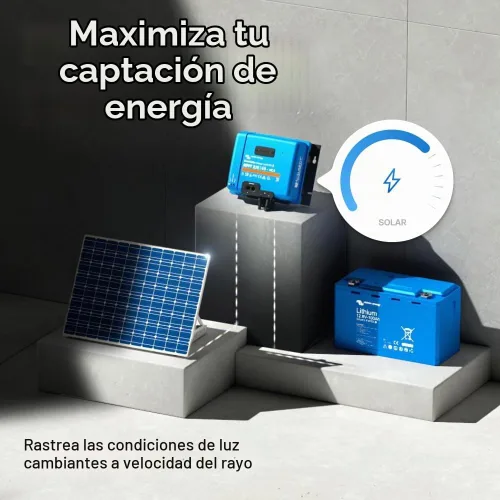 Vista 4 de Victron Energy SmartSolar MPPT MC4, Controlador de carga 250V 60A (NH-354, Bluetooth, 12/24/36/48V)