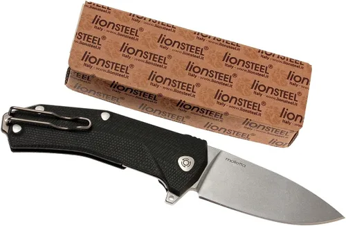 Vista 9 de LionSTEEL KUR EDC - Cuchillo plegable, hoja de acero lavada a la piedra de Sleipner