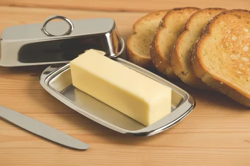Vista 5 de Cuisinox Mantequillera de acero inoxidable con tapa, 4 "x 7.5