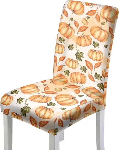 Vista 17 de HUGS IDEA Fundas para sillas de comedor de Navidad, bastón de caramelo, elásticas, fundas para sillas Parsons para comedor, lavables, fundas
