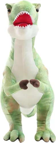 Vista 4 de Levenkeness Peluche grande de T-Rex, dinosaurio tiranosaurio Rex gigante, juguetes de peluche, regalos para niños, Navidad, 31 pulgadas