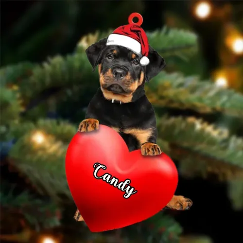 Vista 123 de Adornos de Navidad personalizados para perros, nombre personalizado, adorno de Malamute de Alaska, adornos acrílicos, regalos de Navidad, amantes