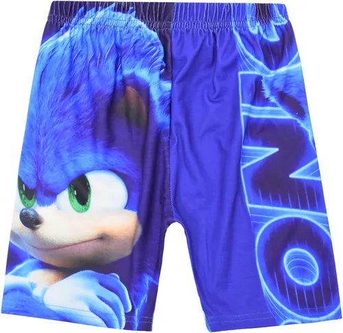 Vista 4 de Camisetas gráficas de dibujos animados de Soni-c para niños, disfraz divertido de videojuegos en 3D, camisetas para niños, ropa de verano de 3 a 8