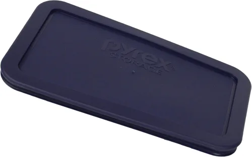 Vista 2 de Pyrex 7214-PC (4.8 tazas) Tapa de repuesto azul, fabricada en Estados Unidos BPA-Free Plastic Fits 7214 Glass Dish Non-Porous Surface