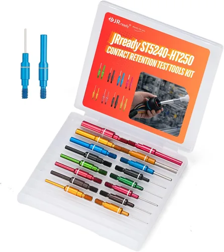 Vista 10 de JRready ST5239-HT250 Kit de herramientas de inspección de conector, herramientas de dinamómetro de retención de contacto portátil y herramientas