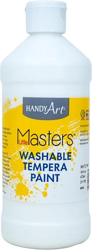 Vista 6 de Handy Art Little Masters - Pintura lavable, 16 onzas, color negro Bright & Mixable, High Opacity, Washable Colors for Classroom, Students, Kids