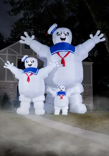 Vista 4 de Disfraces divertidos 8FT Ghostbusters Inflables Stay Puft Marshmallow Man