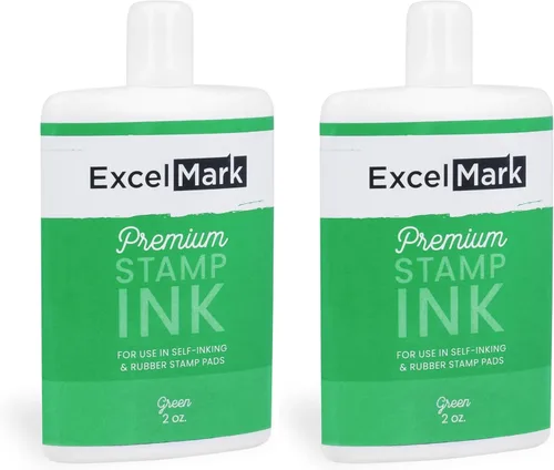 Vista 15 de ExcelMark Premium - Tinta de recambio para sellos autoentintados - 1 onza (Negro)