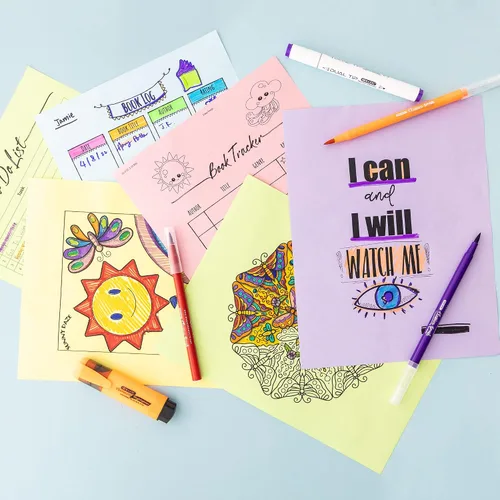 Vista 7 de BAZIC Products Papel en blanco para copia y multiusos - Papel de impresora de color pastel de 8.5" x 11" para máquinas de inyección de tinta, láser