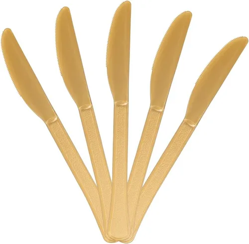 Vista 16 de JAM Paper Premium Utensils Party Pack - Cuchillos de plástico - Fucsia rosa intenso - 48 cuchillos desechables/paquete
