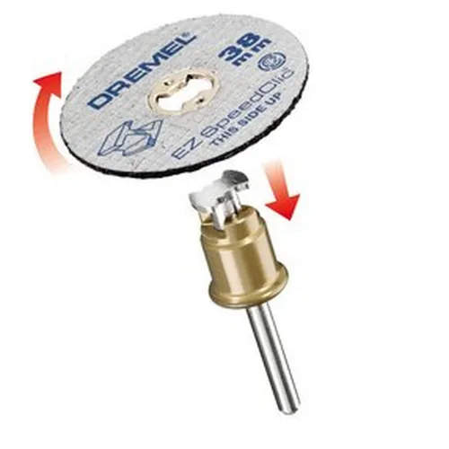 Vista 3 de Dremel 456B EZ SpeedClic Juego de accesorios de ruedas de corte con 12 discos de corte de sierra de metal para multiherramienta rotativa