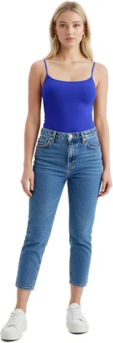 Vista 287 de Emmalise Camisola larga casual básica para mujer, con tirantes ajustables, top en capas